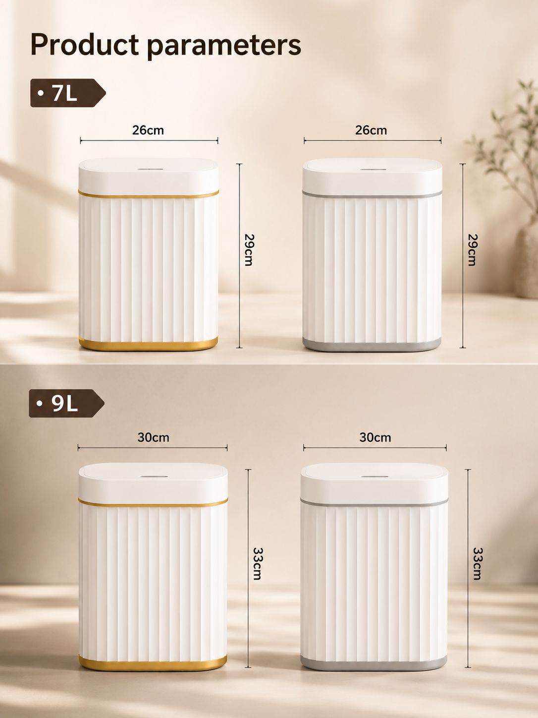 Muse N Moon Sensor Trash Bin